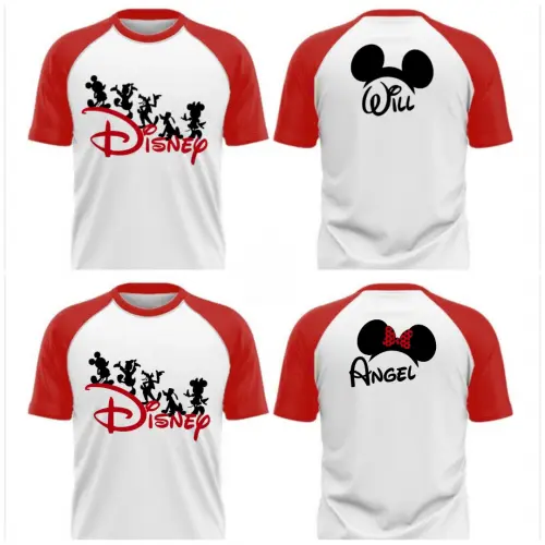 Camiseta viagem Disney Raglan