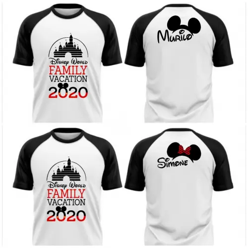 Camiseta viagem Disney Raglan