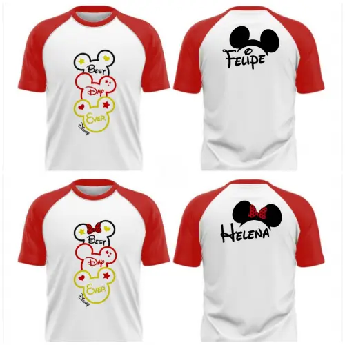 Camiseta viagem Disney Raglan