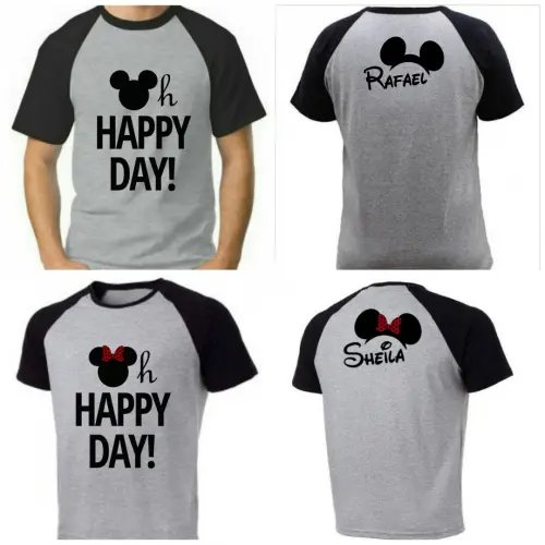 Camiseta viagem Disney Raglan