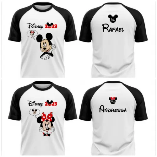 Camiseta viagem Disney Raglan