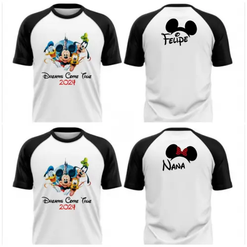Camiseta viagem Disney Raglan