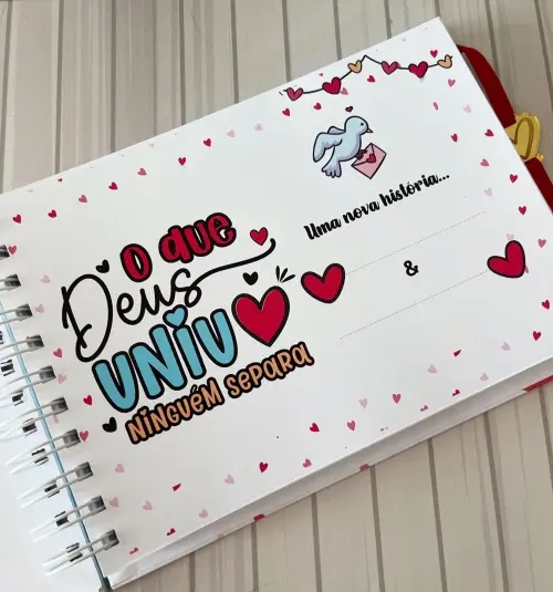 Álbum de memórias especial Dia dos namorados