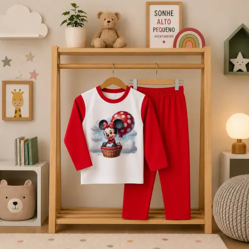 Pijama longo Minnie