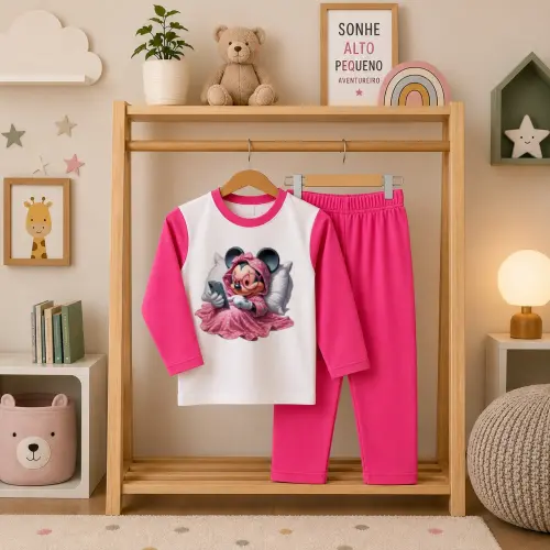 Pijama longo Minnie