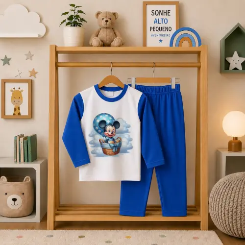 Pijama longo Mickey