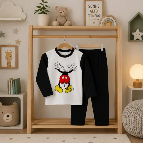 Pijama longo Mickey