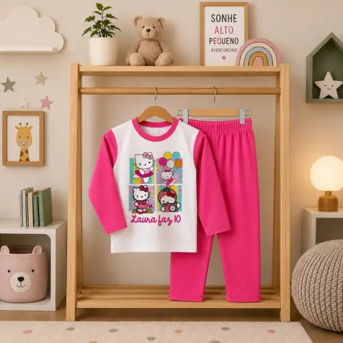 Pijama longo Hello Kitty