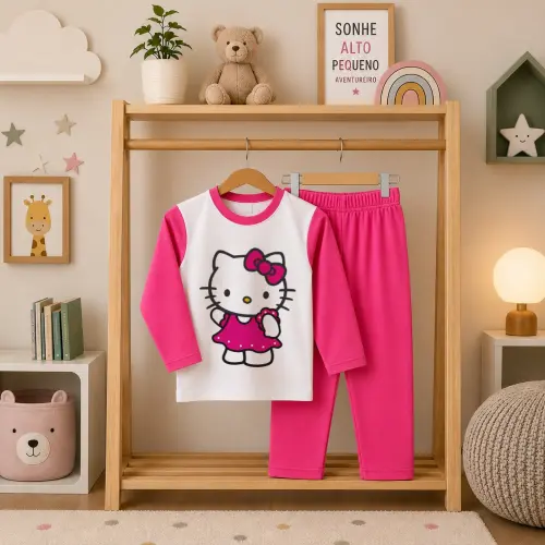 Pijama longo Hello Kitty
