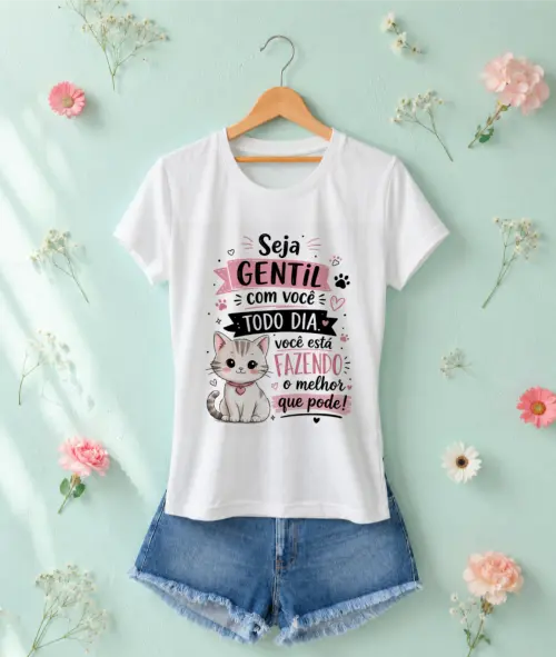 Camiseta Feminina estampada