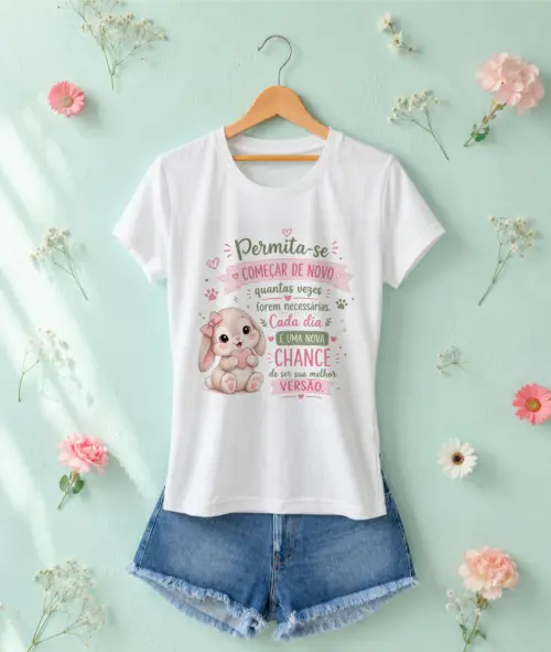 Camiseta Feminina estampada