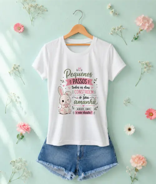 Camiseta Feminina estampada