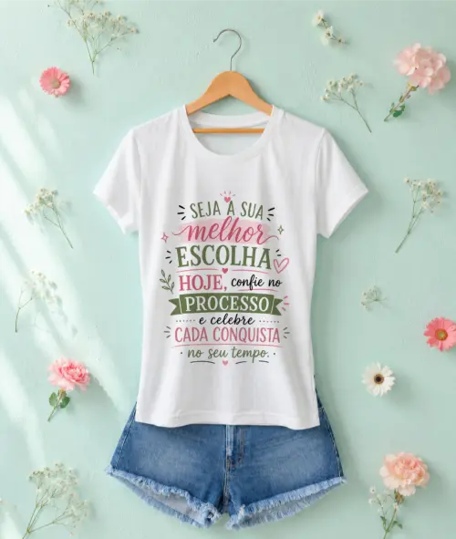 Camiseta Feminina estampada