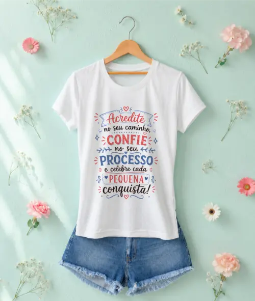 Camiseta Feminina estampada