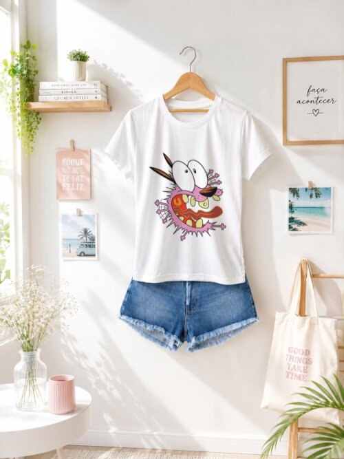 Camiseta Coragem, o cão