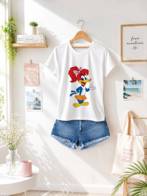 Camiseta Winnie, pica-pau