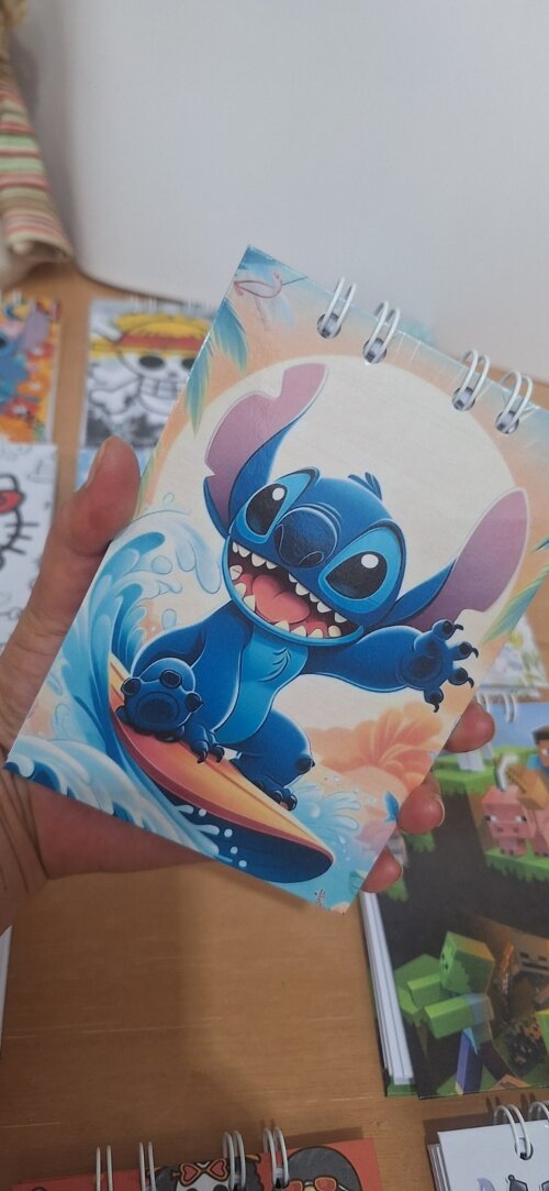 Bloquinho de notas Stitch