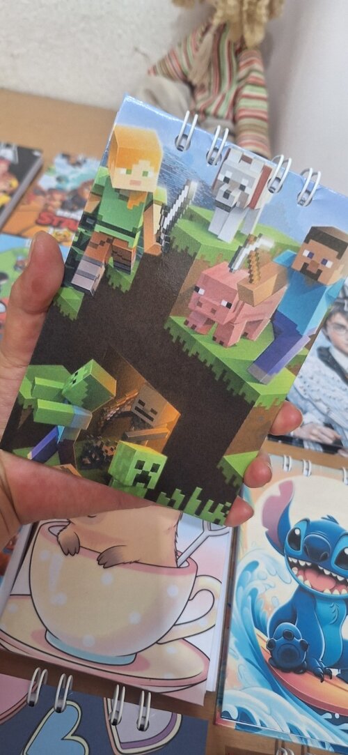 Bloquinho de notas Minecraft