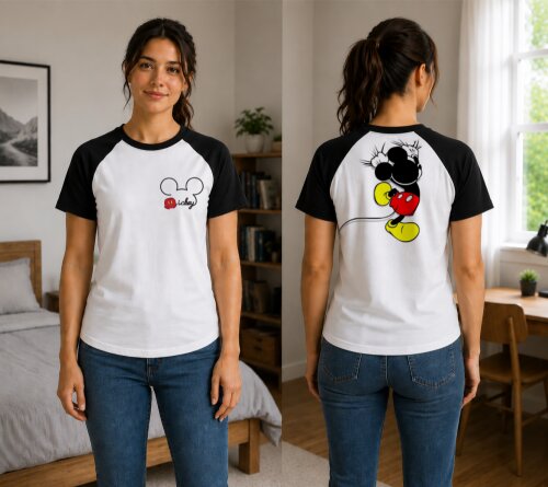 Camiseta Mickey Raglan