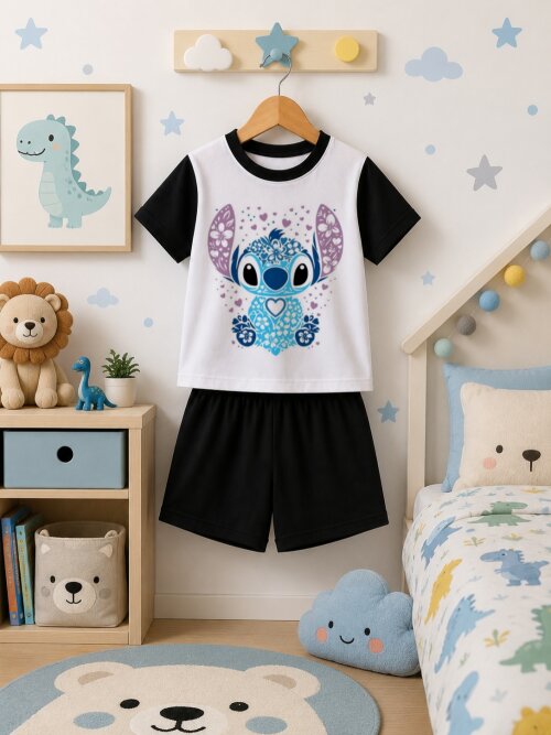 Pijama curto Stitch