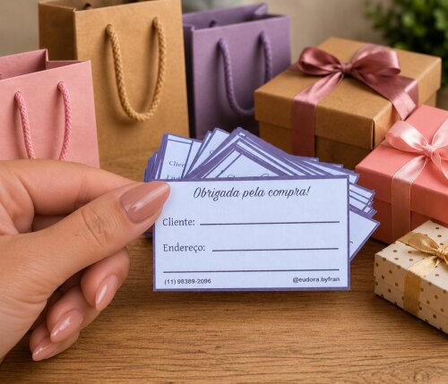 Tags de Entrega Personalizadas para Embalagem
