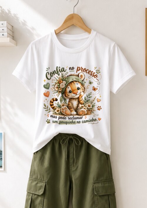 Camiseta Personalizada com Frase Motivacional