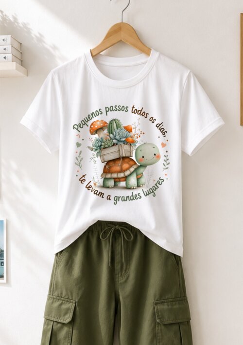 Camiseta Personalizada com Frase Motivacional