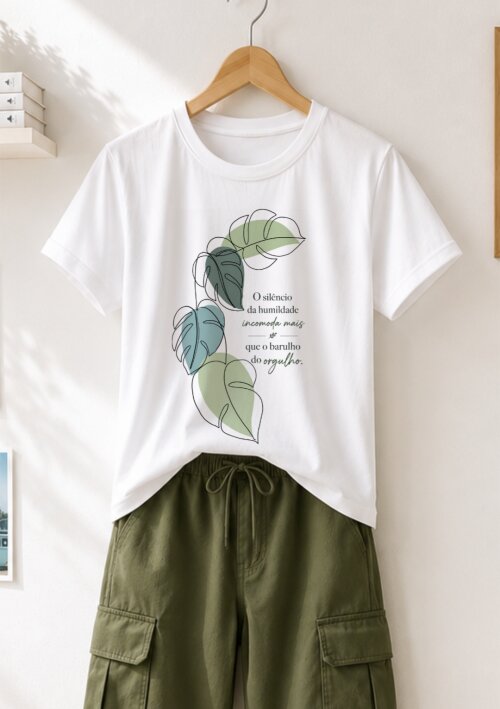 Camiseta Personalizada com Frase Motivacional