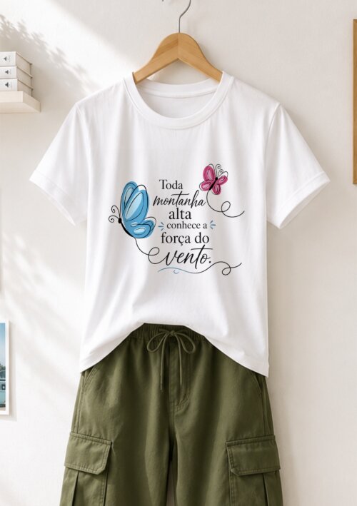 Camiseta Personalizada com Frase Motivacional