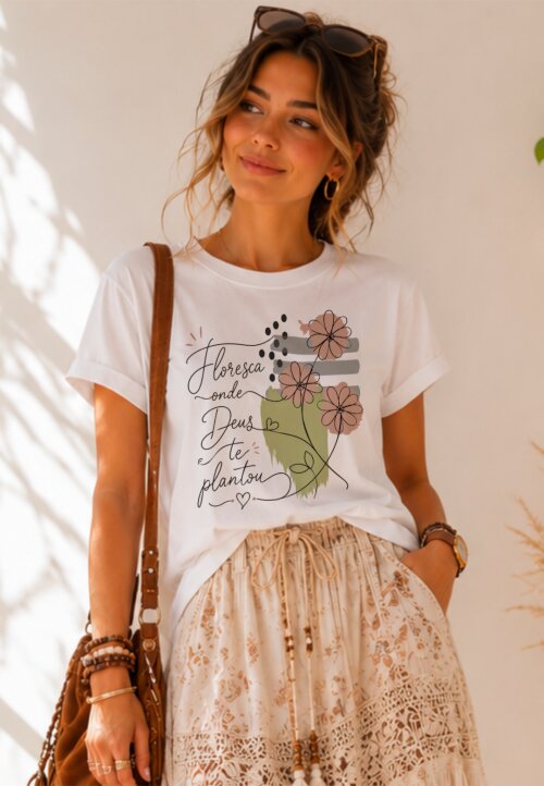Camiseta Personalizada com Frase Motivacional