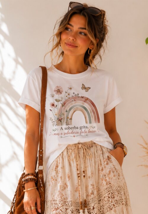 Camiseta Personalizada com Frase Motivacional