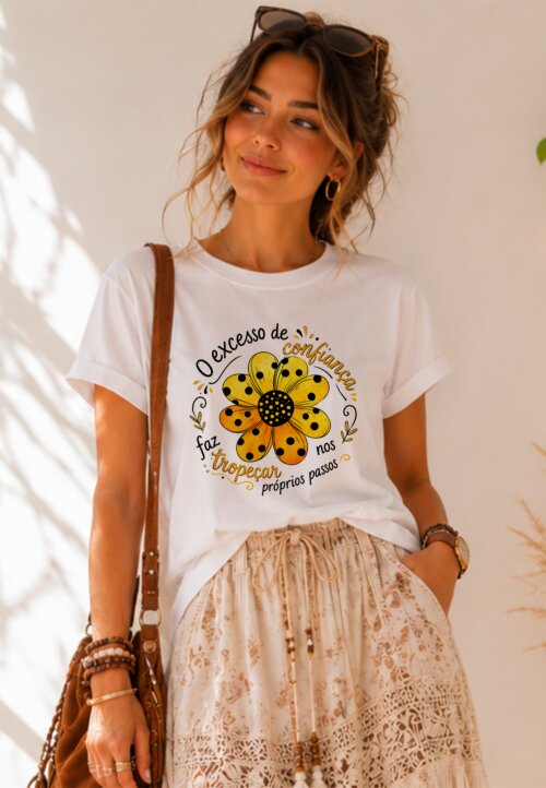 Camiseta Personalizada com Frase Motivacional