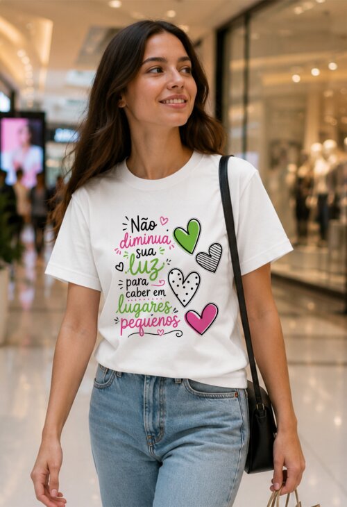 Camiseta Personalizada com Frase Motivacional