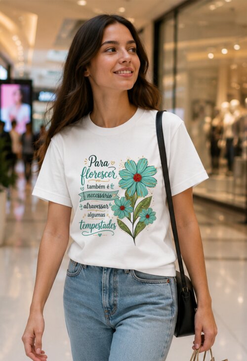 Camiseta Personalizada com Frase Motivacional