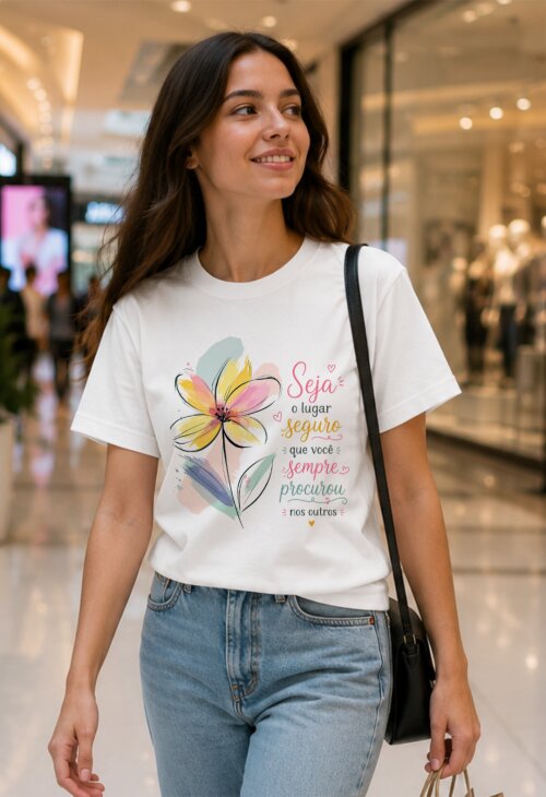 Camiseta Personalizada com Frase Motivacional