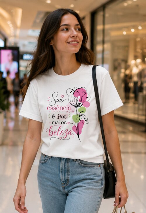 Camiseta Personalizada com Frase Motivacional