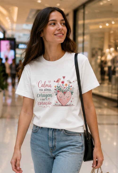 Camiseta Personalizada com Frase Motivacional