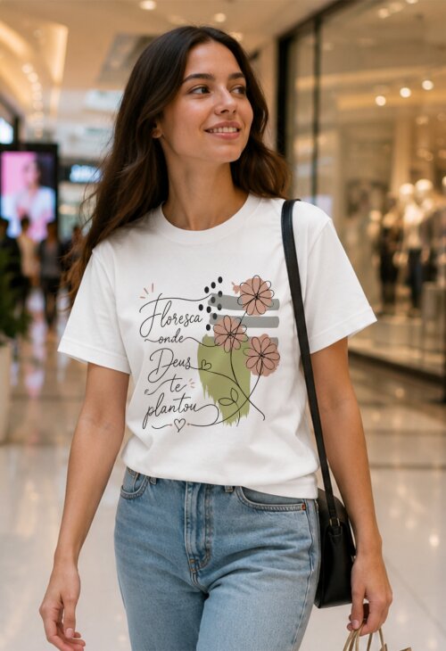 Camiseta Personalizada com Frase Motivacional