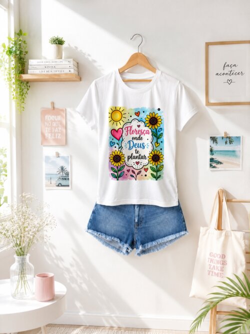Camiseta Personalizada com Frase Motivacional
