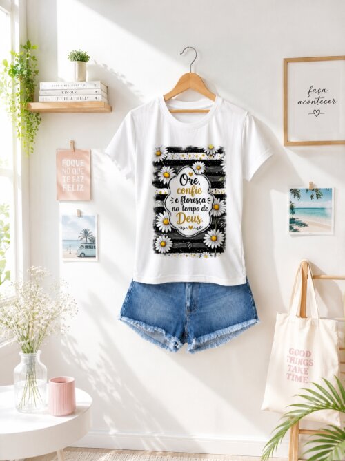 Camiseta Personalizada com Frase Motivacional
