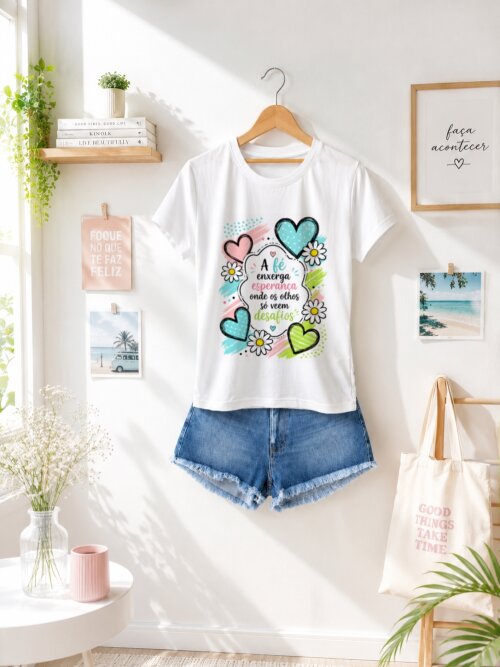 Camiseta Personalizada com Frase Motivacional