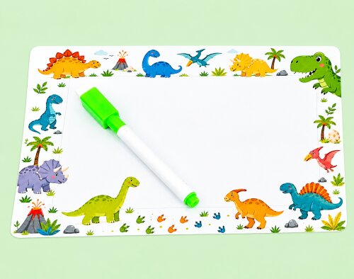 Lousinha mágica dinossauro lembrancinha de aniversário com caneta permanente com apagador