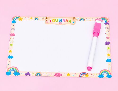 Lousinha mágica arco-íris lembrancinha de aniversário com caneta permanente com apagador