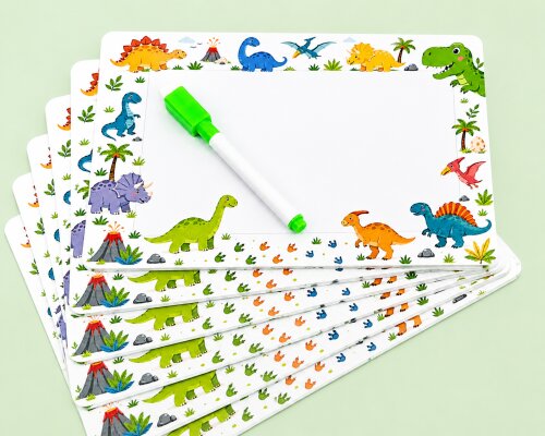 Lousinha mágica dinossauro lembrancinha de aniversário com caneta