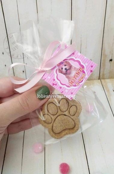 Biscoito Pet Petisco Natural para Lembrancinha Aniversário