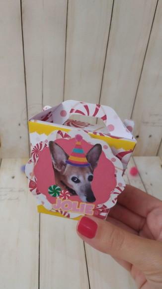 Caixa Maletinha Aniversário Cachorro Tesouro da Mamãe