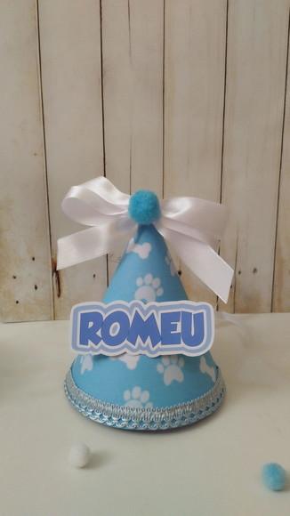 Kit Chapeuzinho e Topper para Bolo Aniversário Cachorro