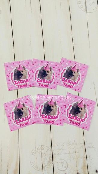 Tag para Lembrancinha Aniversário Cachorro