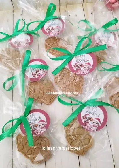Biscoito Pet Petisco Natural Lembrancinhas Natal com Logo