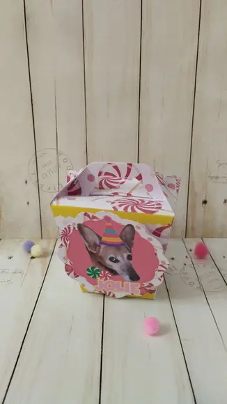 Caixa Maletinha Aniversário Cachorro Tesouro da Mamãe